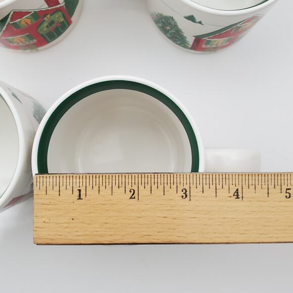 Vtg Himark Saltera Seasons Greetings Coffee Mugs Set of 4 Japan 1985 Collectible - Picture 9 of 10